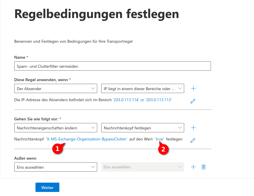 Exchange Spam-Clutter Regel Nachrichtenkopf festlegen.png