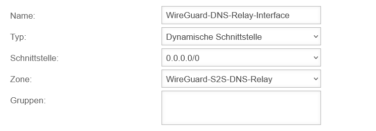 UTM v12.6.1 DNS Relay WireGuard S2S Netzwerkobjekt hinzufuegen WireGuard Interface.png