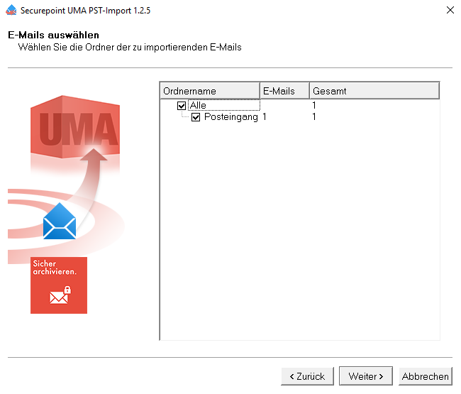 Datei:UMAv3.3 PST-Import-Tool Postfach-Auswahl.png