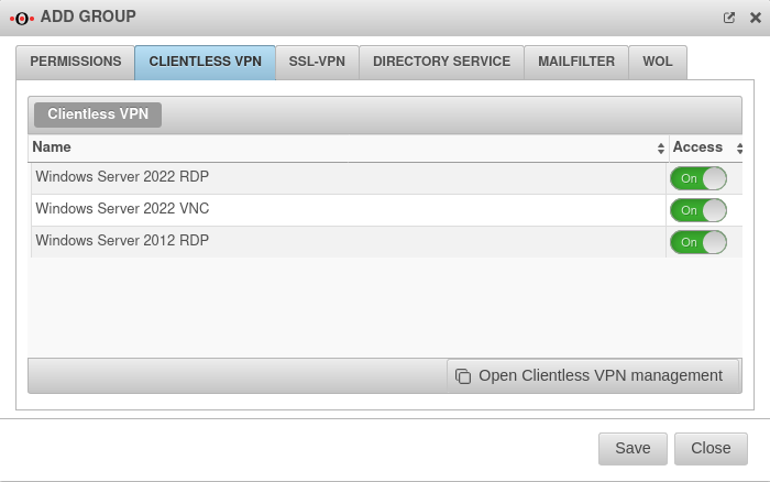 Datei:UTM v12.2.5.1 Authentifizierung Benutzer Gruppen hinzufügen Clientless VPN-en.png