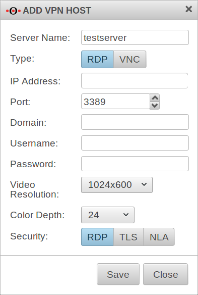 Datei:UTM v11.8.5 Authentifizierung Benutzer Clientless-VPN Host-hinzufügen-en.png