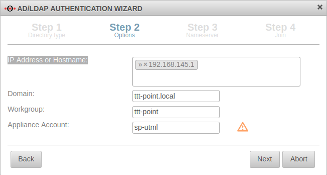 UTM 11-8 Authentifizierung AD-LDAP-Authentifizierung Assistent Schritt2-en.png