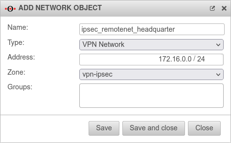 UTM v12.2.3 Netzwerkobjekt Filiale ipsec remotenet Zentrale2-en.png