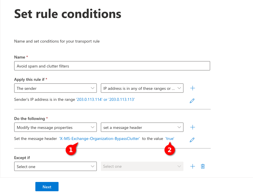 Exchange Spam-Clutter Regel Nachrichtenkopf festlegen-en.png