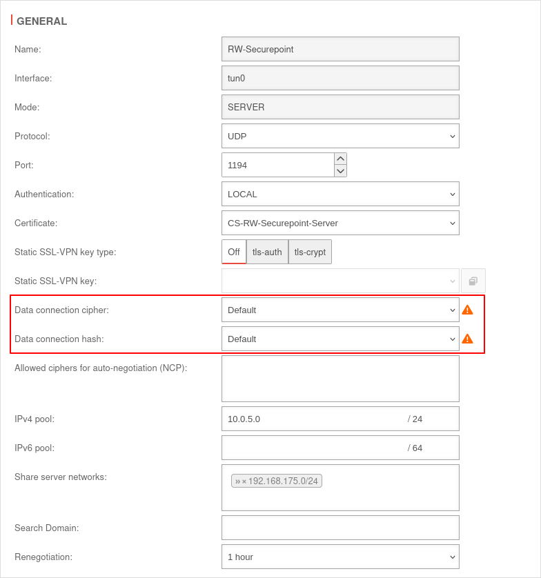 Datei:UTM v14.1.5 SSL-VPN S2S SSL-VPN bearbeiten Default-en.png