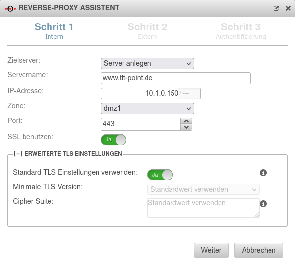 Datei:UTM v12.3.6 Reverse-Proxy Assistent Schritt 1 Server anlegen.png