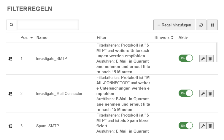 UTM 14.0.0 Mailfilter Filterregeln Uebersicht.png