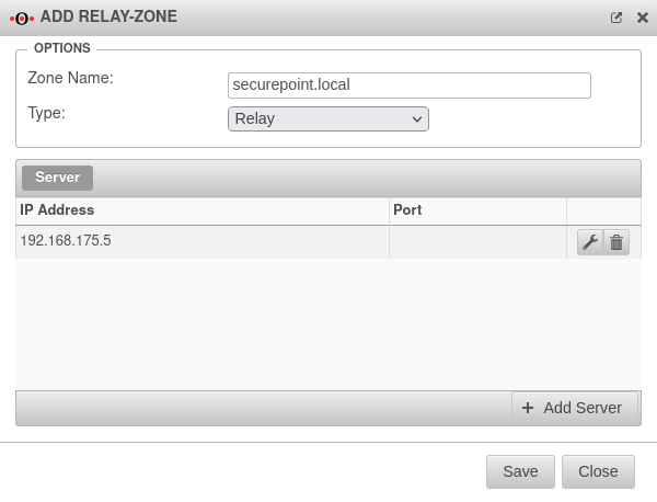 UTM v12.2.4.1 Anwendungen Nameserver Relay-Zone hinzufügen securepoint local-en.png