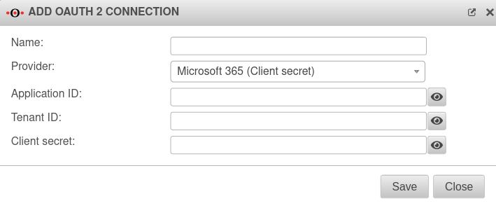 Datei:UTM v12.4 Anwendungen Mail Connector OAuth 2 Verbindung hinzufügen Microsoft Geheimer Schlüssel-en.png