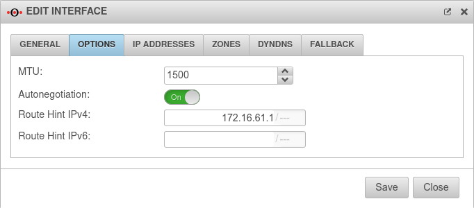 UTM v12.2 Netzwerkschnittstellen Einstellungen RouteHint-en.png