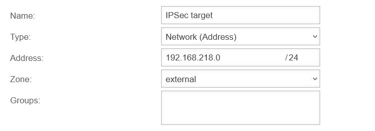 Datei:UTM v12.6 SSL-VPN zu IPSec HideNat Netzwerkobjekt-en.png