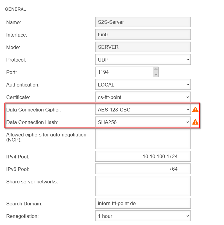 UTM v12.6 SSL-VPN Roadwarrior SSL-VPN bearbeiten AES128-en.png