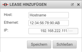 UTM v12.2.2 Netzwerkkonfiguration Statisches DHCP Lease hinzufügen.png