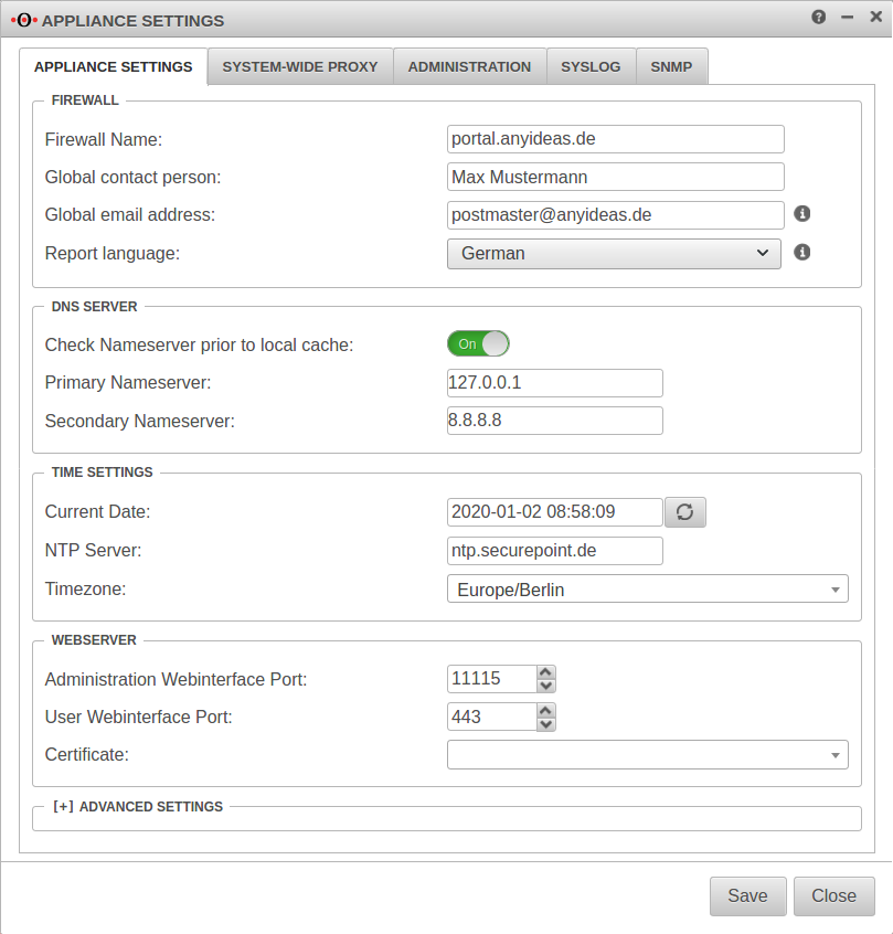 Datei:UTM v11.8.7 Netzwerk Servereinstellungen-en.png