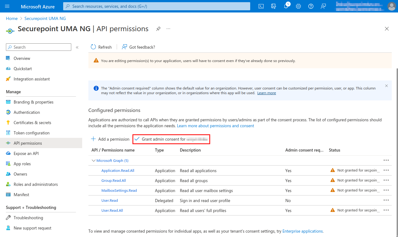 Datei:UMA v3.3.1 Azure AD API Anwendungsberechtigung Administratorzustimmung-en.png