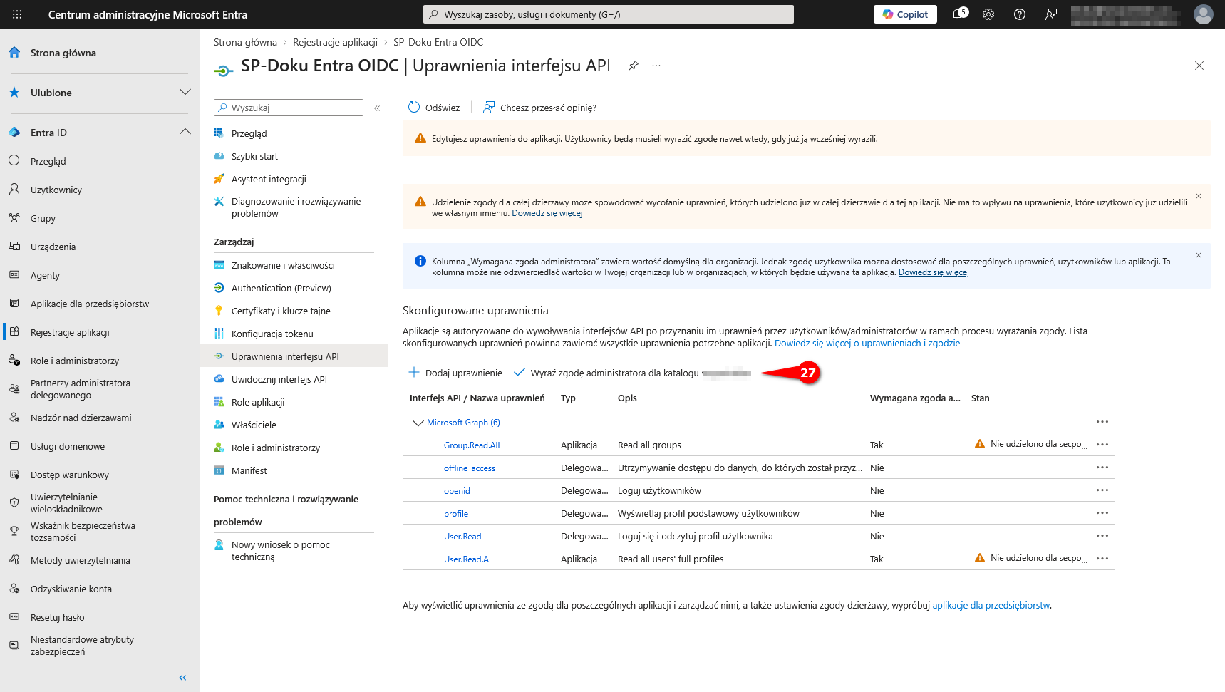 Datei:Entra OIDC 08 API Berechtigungen overview-pl.png