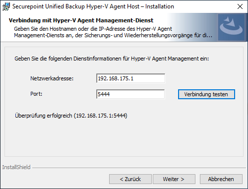Datei:SUB v1 Hyper-V Agent Wizzard Verbindung MGM.PNG