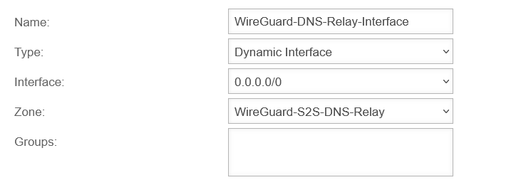 UTM v12.6.1 DNS Relay WireGuard S2S Netzwerkobjekt hinzufuegen WireGuard Interface-en.png