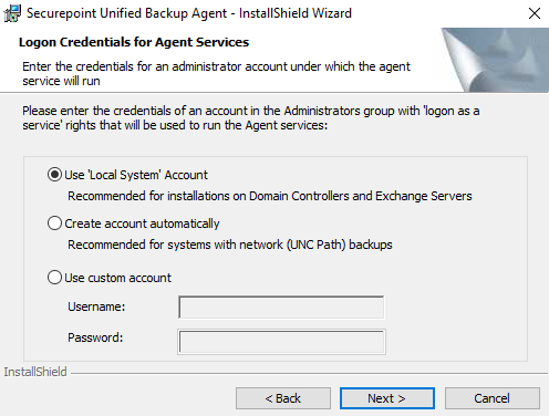 SUB Agent Windows Setup Anmeldeinformationen-en.png