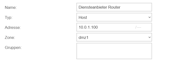 UTM v12.6 Szenario Drittanbieter-Router Netzwerkobjekt Dienstanbierter-Router hinzufuegen.png