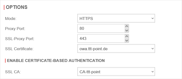 Datei:UTM v12.6 Reverse-Proxy Exchange Einstellungen mit SSL-CA-en.png
